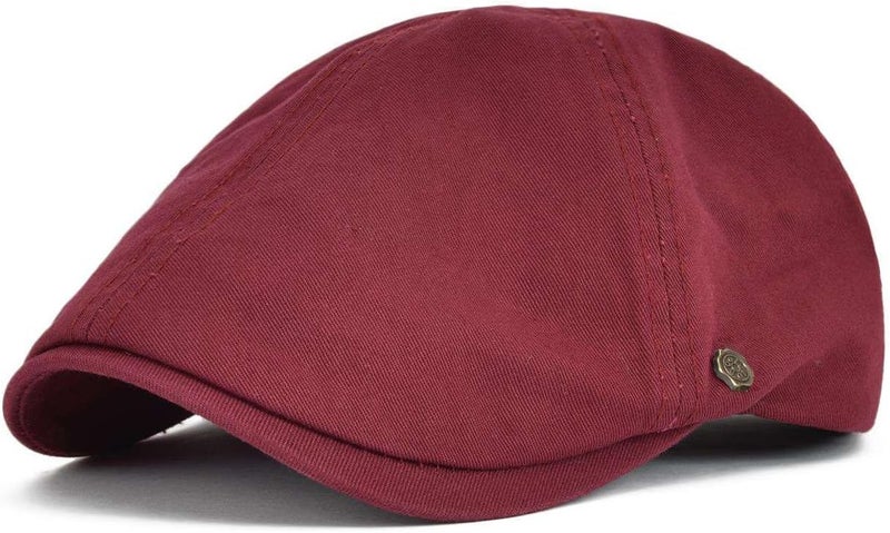 VOBOOM Cotton Flat Cabbie Hat Gatsby Ivy Irish Hunting Newsboy Cap - Image 1